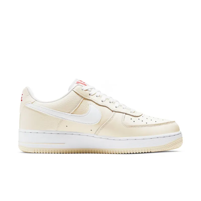 Nike Air Force 1 Low Popcorn Coconut Milk/White-University Red (CW2919-100)
