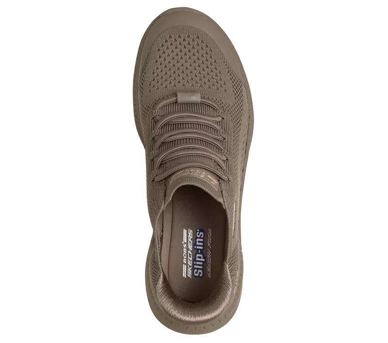 Skechers Slip-ins: BOBS Squad 4 – Dire Step Sneaker Donker Taupe