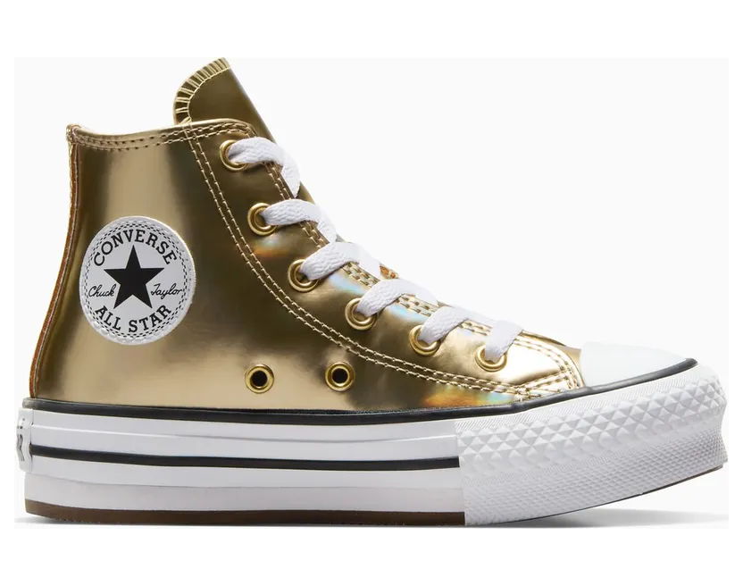 Converse Chuck Taylor All Star EVA Lift Platform Metallic Metallic Light Gold/White (A12607C)