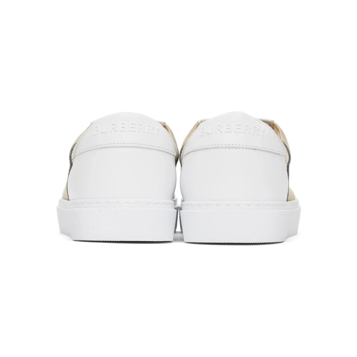 Burberry House Check Sneakers Archive Beige White (W) (8024326) (4)