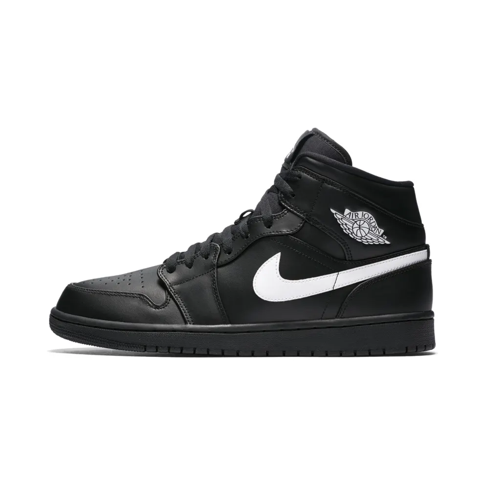 Jordan 1 Mid Black White (2018) Black/White-Black (554724-049)