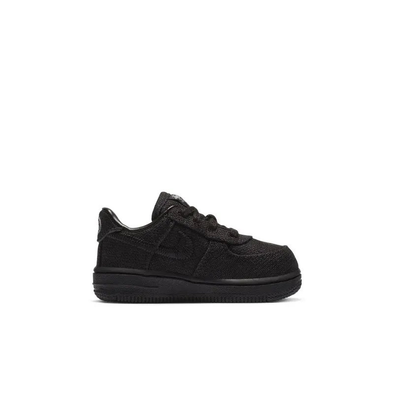 Nike x Stussy Air Force 1 Low Black (TD) (2020) (DC8306-001)