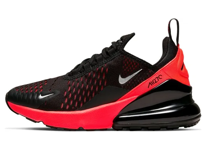 Nike Air Max 270 Black Bright Crimson (GS) (943345-018)