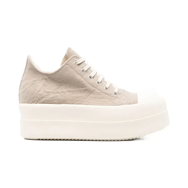 Rick Owens DRKSHDW Sneakers met plateauzool – Beige (DU02E7832BMO)