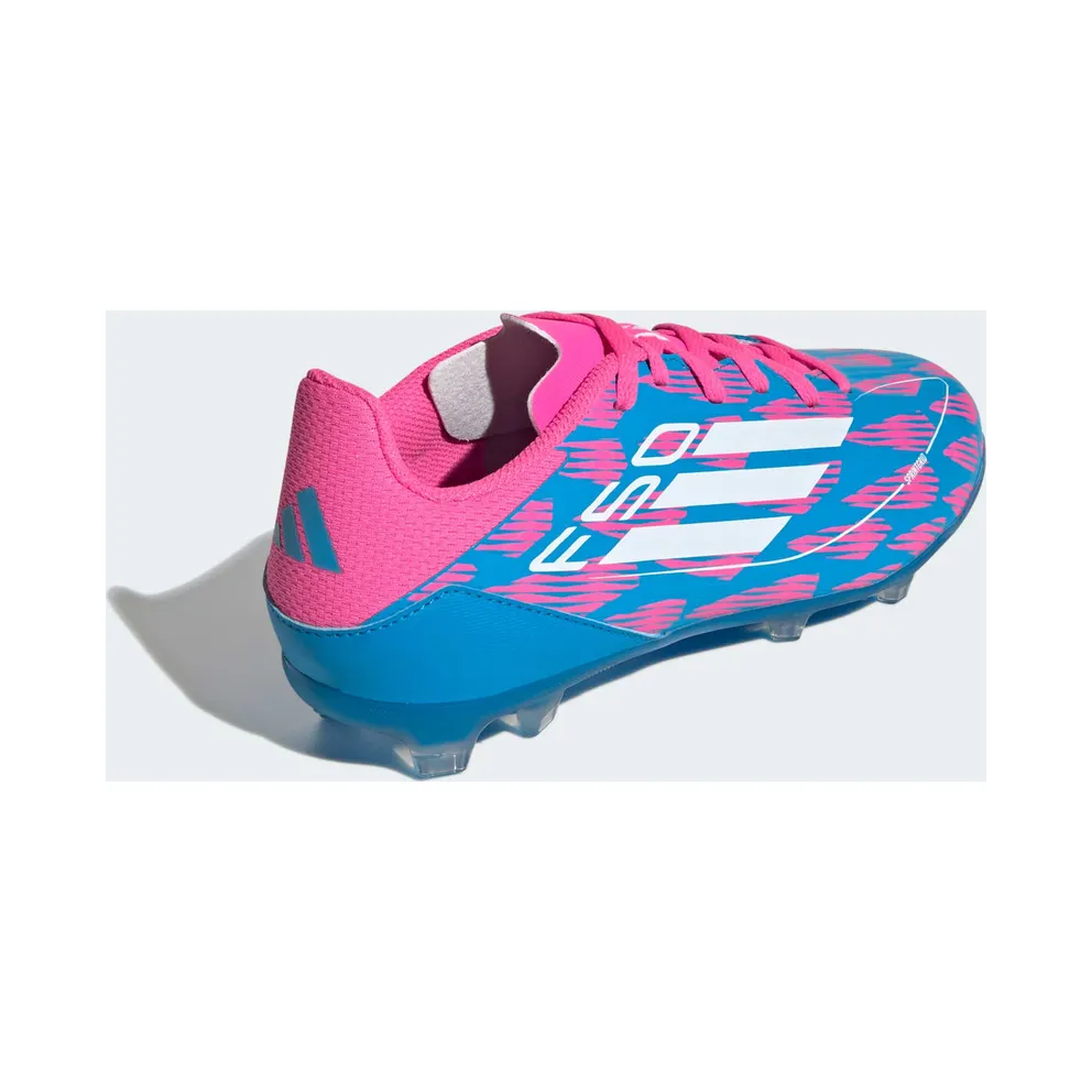 adidas F50 League Multi-Ground Solar Blue Cloud White Solar Pink (IF1365)
