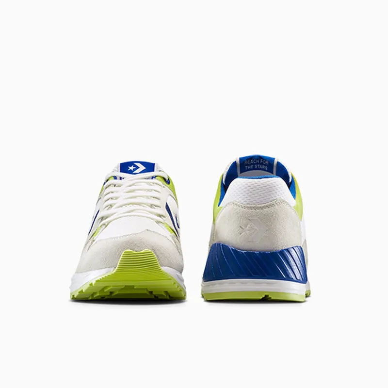 Converse Wave Trainer Ox Vintage White Blue Cartreuse (A13464C)