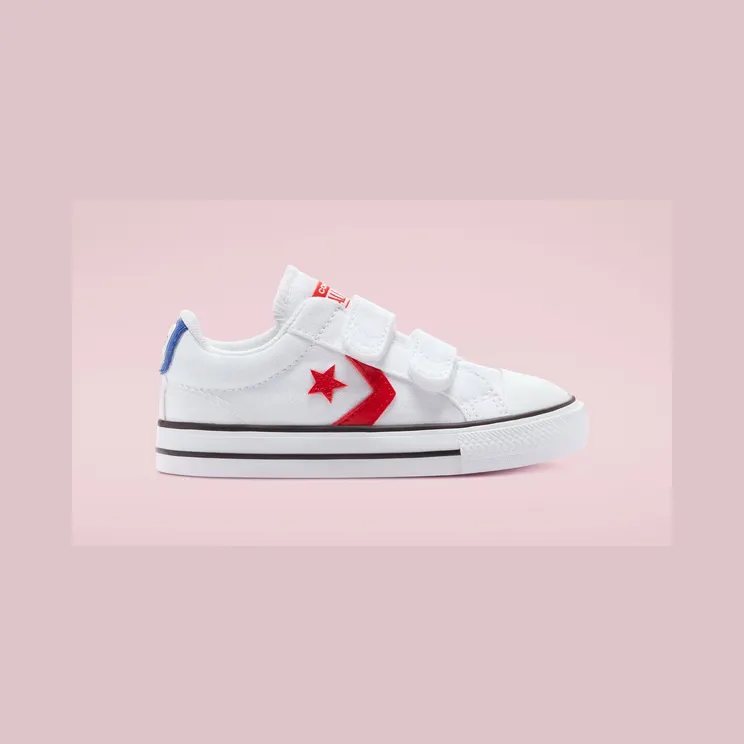 Converse Varsity Canvas Easy-On Star Player Low Top White/university Red/blue (770228C)