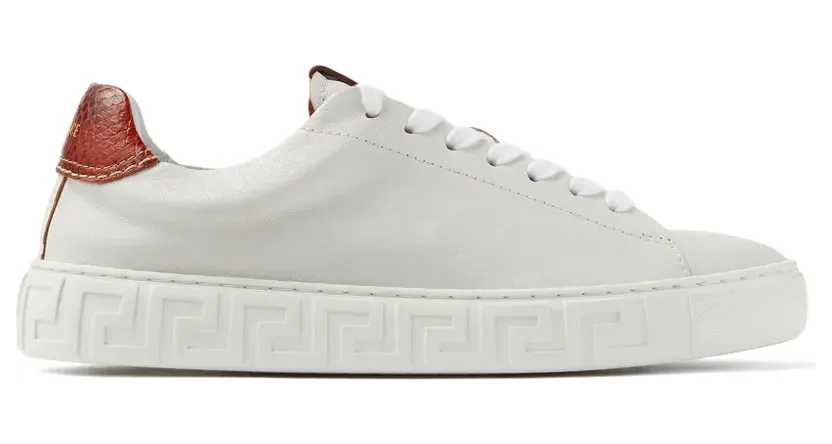 Versace Greca leren sneakers – Wit (10246531A17777)