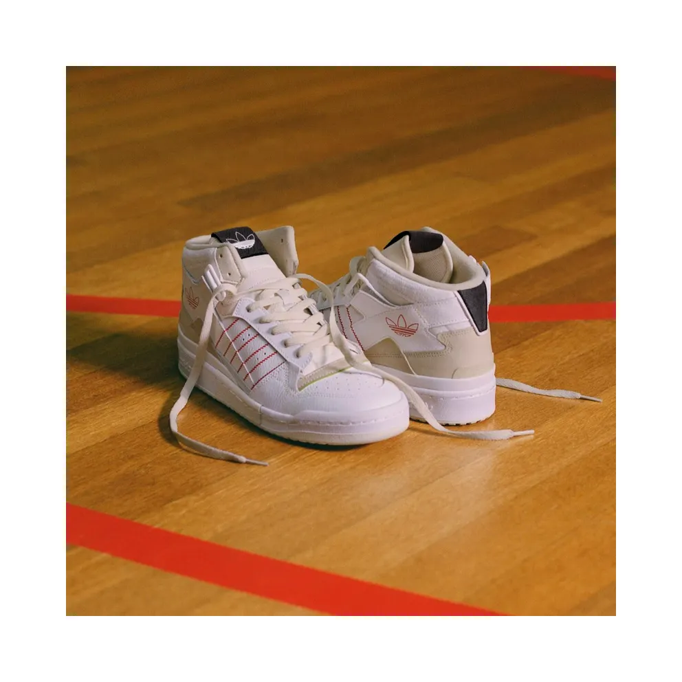 Adidas Forum Exhibit Mid Cloud White / Core Black / Vivid Red (GZ0946)