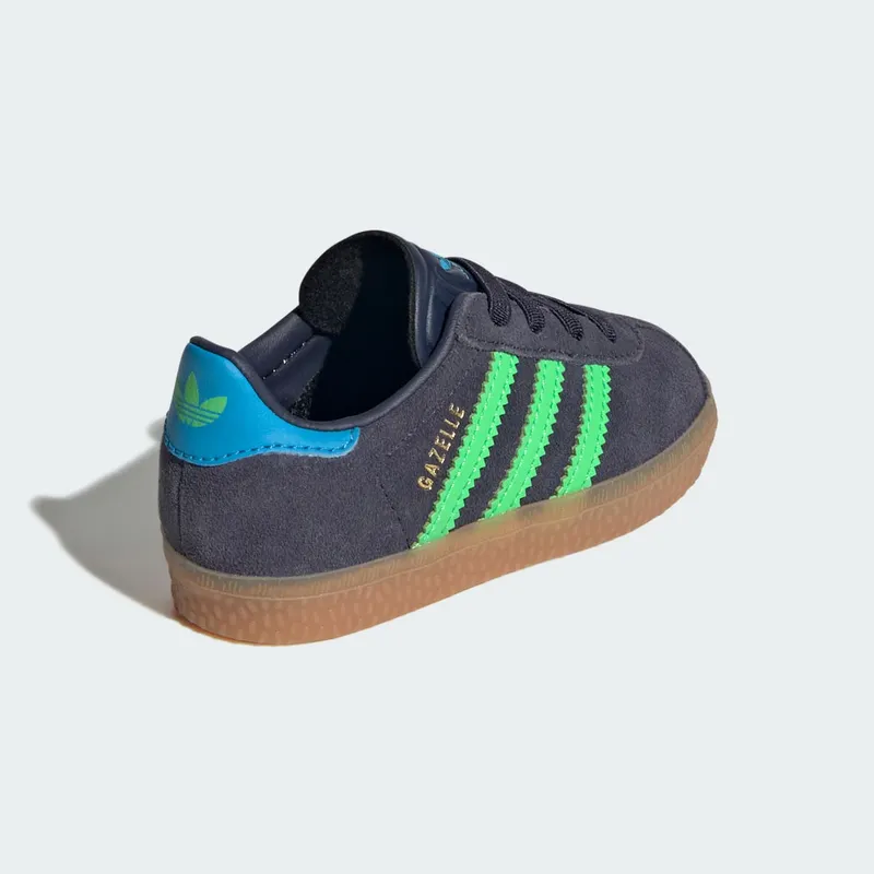 adidas Gazelle Comfort Closure Shadow Navy Screaming Green (IH6476)