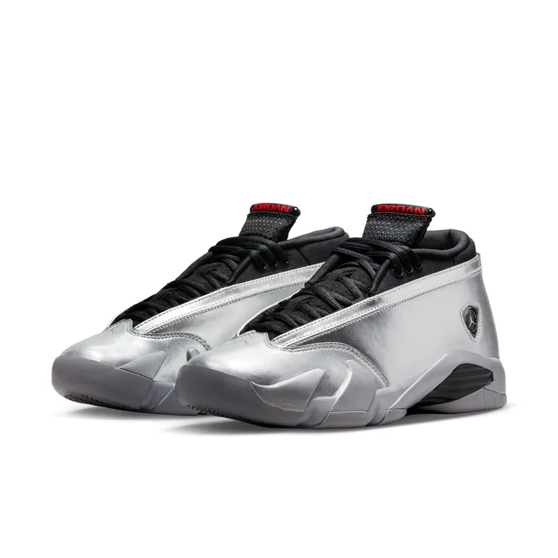 Air Jordan 14 Retro Low Metallic Silver/Wolf Grey/Black/Fire Red (DH4121-060)