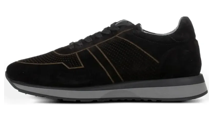 Poche Paris Sneakers met geperforeerd detail – Zwart (FMROMAIN600250)
