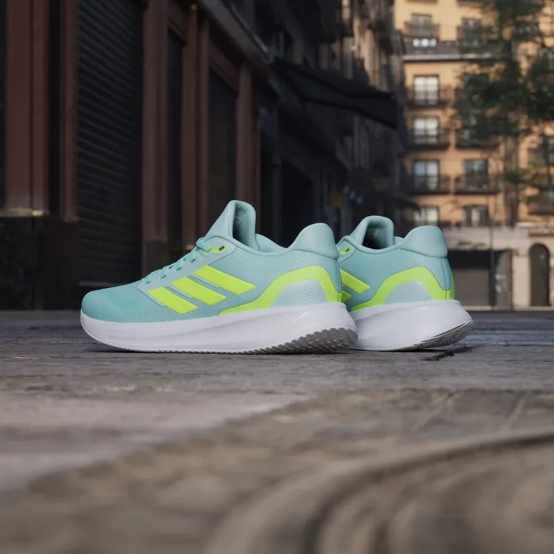 adidas Runfalcon 5 Semi Flash Aqua Lucid Lemon Core Black (JR3088)