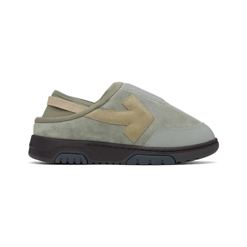 OFF-WHITE Out Of Office Mule Grey Beige (OMIA246F22LEA001)