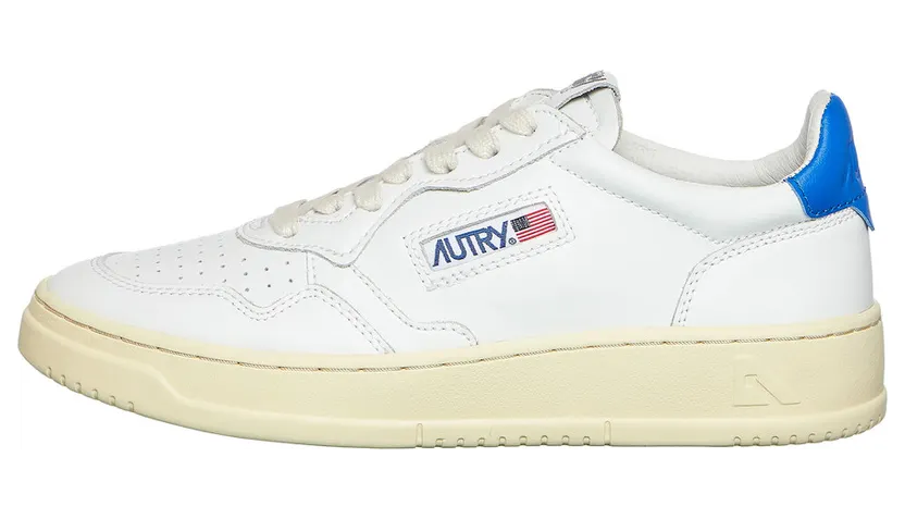 Autry Medalist Low Leather / Leather White / Princess Blue (AULWLL46)