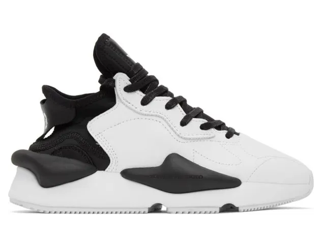 Y-3 Black and White Kaiwa Sneakers (FX7280 FTW-1-D1)