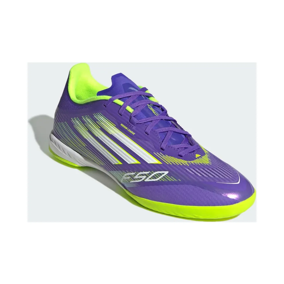 adidas F50 League Indoor Purple Rush Cloud White Lucid Lemon (JH7719)