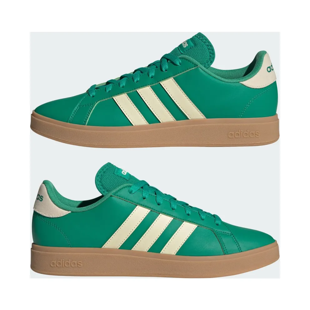 adidas Grand Court Td Lifestyle Court Casual “Court Green / Warm Vanilla / Gum” (JQ0528)