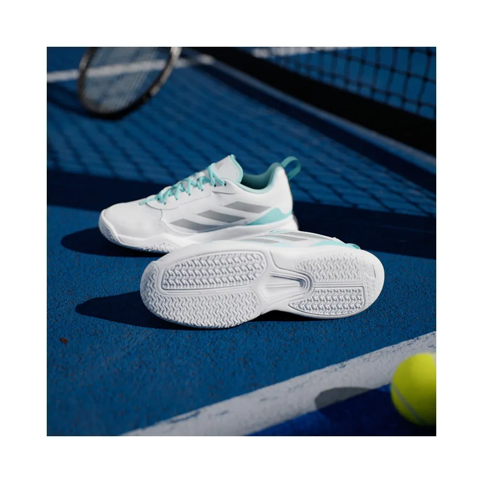 Adidas Avaflash Low Tennis Cloud White / Silver Metallic / Flash Aqua (JP9742)