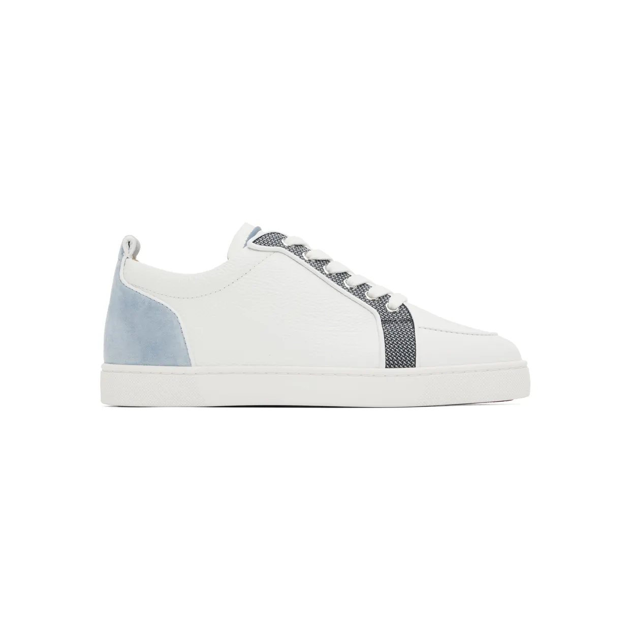 Christian Louboutin Gray & Blue Rantulow Sneakers (3220178)
