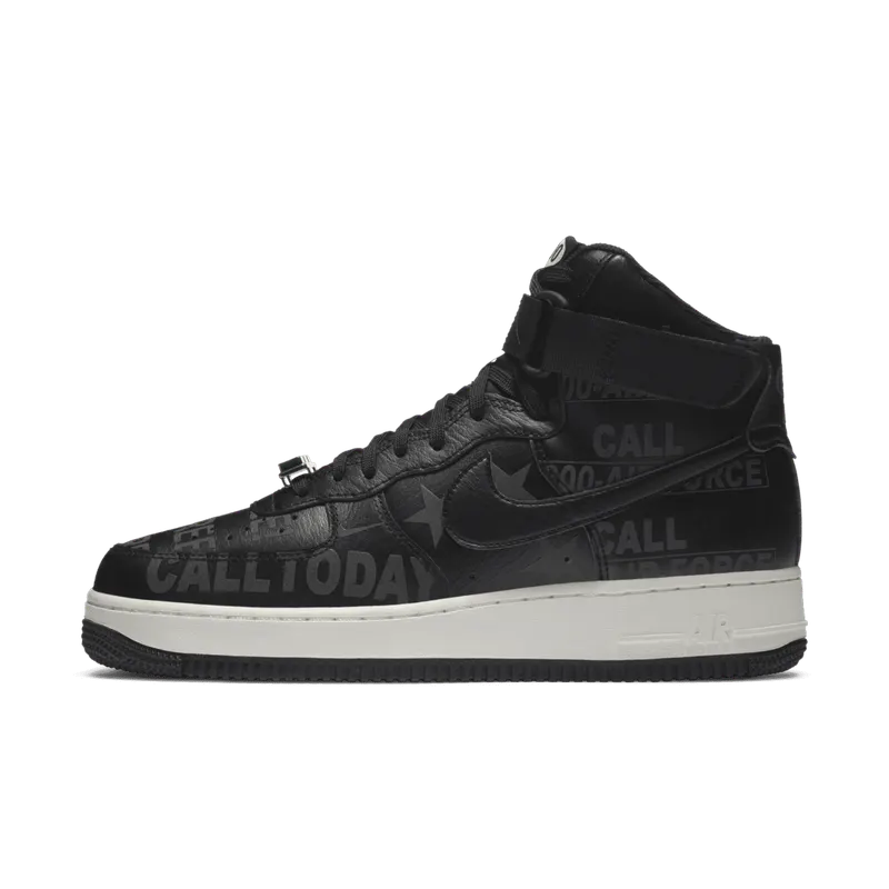 Nike Air Force 1 High Toll Free Black/Black-Sail-Vast Grey (CU1414-001)