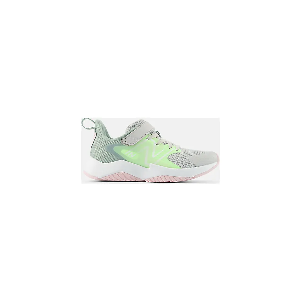 New Balance Rave Run v2 Bungee Lace Grey Matter Mint Flash Mosaic Green (YTRAVE2)