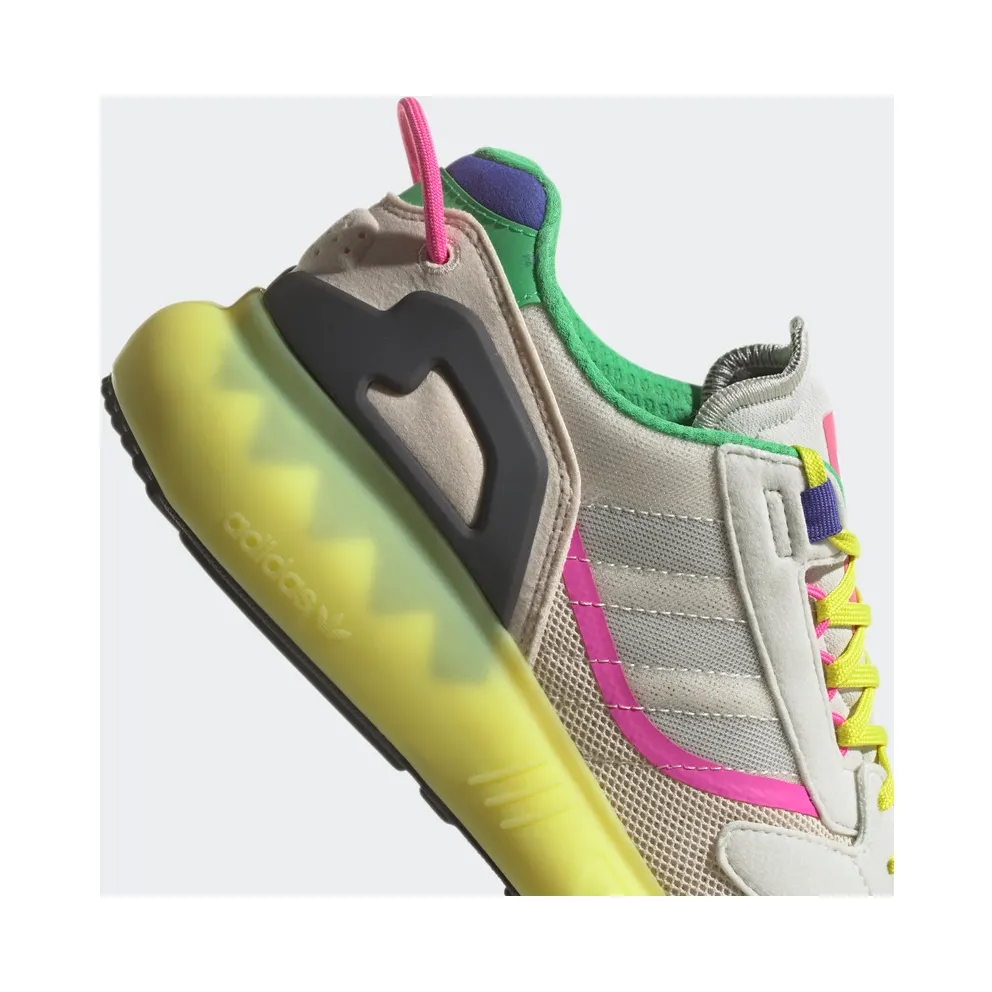adidas ZX 5K BOOST Wonder White / White Tint / Acid Yellow (GV7704)