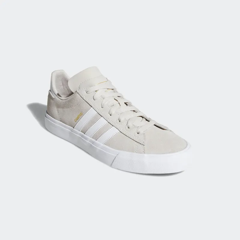 adidas Campus Vulc II Chalk White Chalk White/Cloud White-Gold Metallic (DB0385)