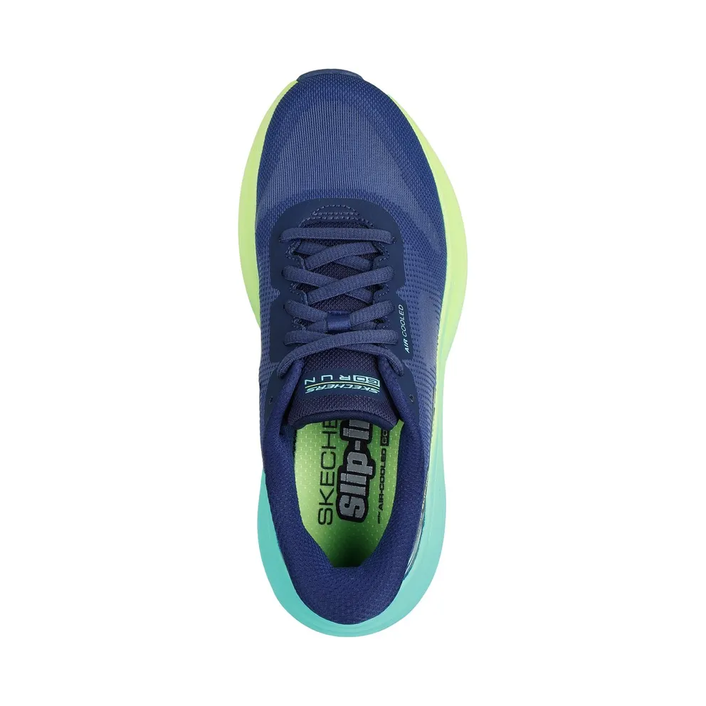 Skechers Slip-ins: Max Cushioning Endeavour – Hallandale Sneaker Marine/Limoen