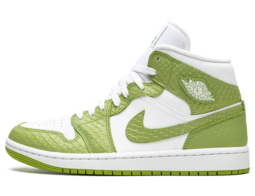 Air Jordan 1 Mid Green Python (DV2959-113)