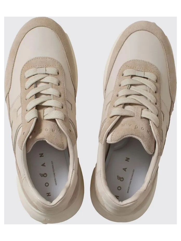 Hogan H709 Suede Sneakers Beige (HXM7090GB90UHG948Q) (3)
