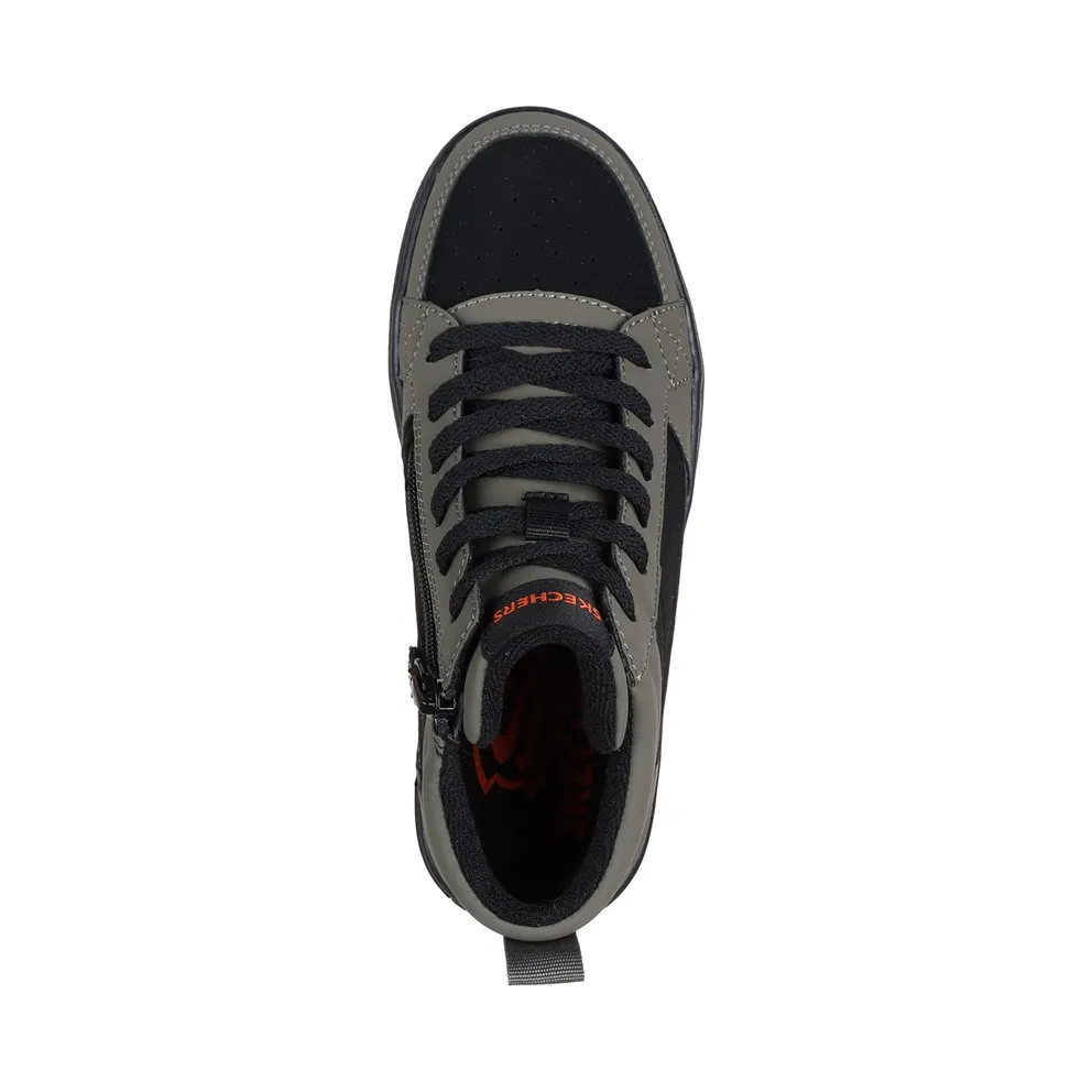 Skechers Smooth Street – Cozy Zip Sneaker Olijf/Black