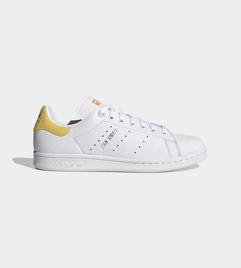 Adidas Stan Smith ‘White Corn Yellow’ Cloud White/Silver Metallic/Corn Yellow (H69023)