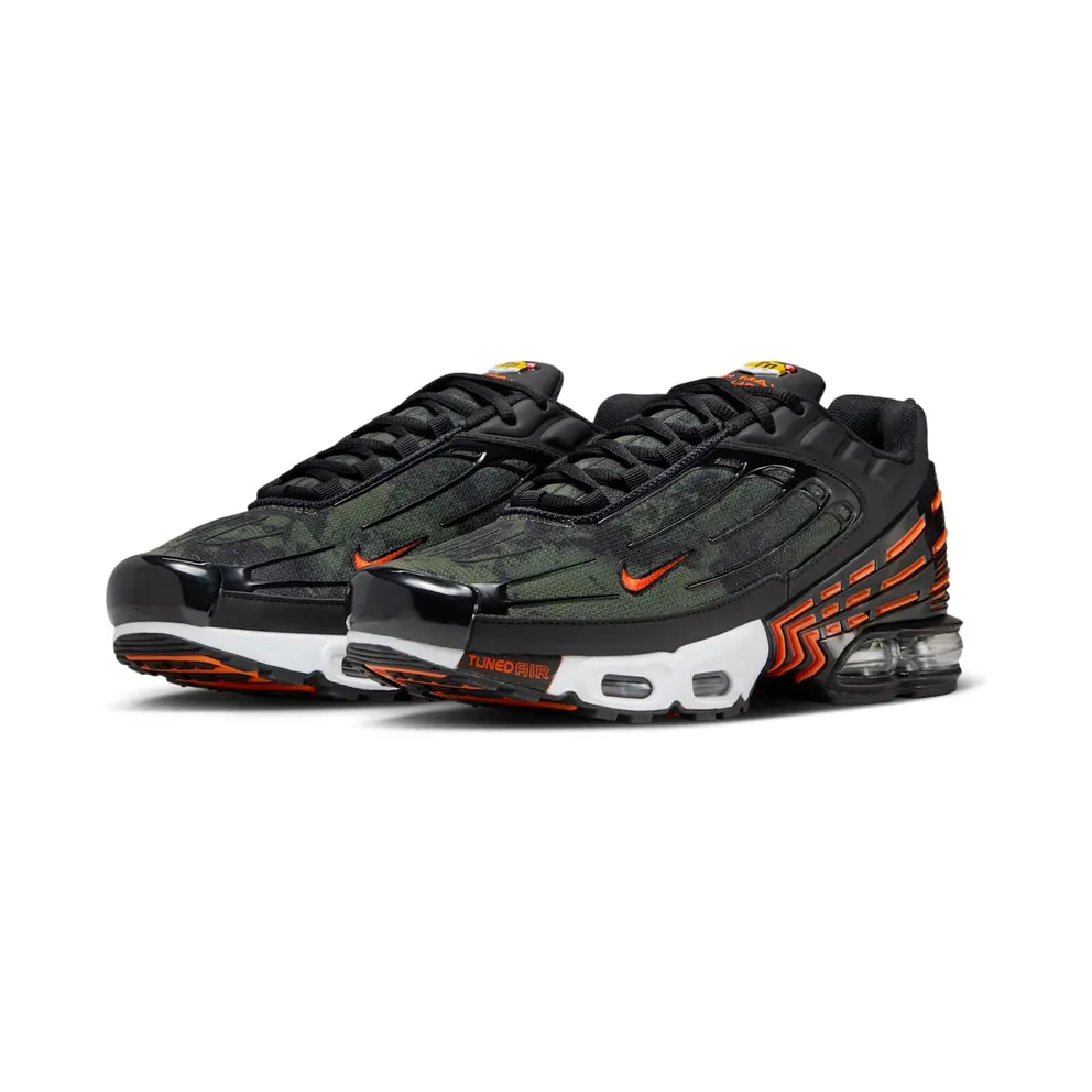 Nike Air Max Plus 3 Camo Medium Olive Safety Orange (FV6914-001)