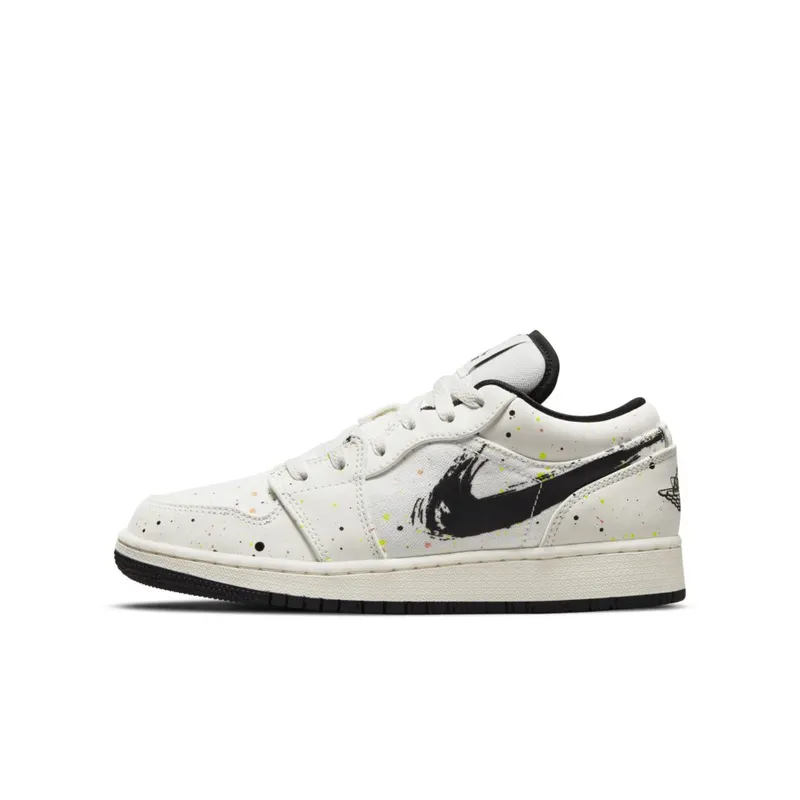 Jordan 1 Low SE Paint Splatter (GS) (DH3295-100)