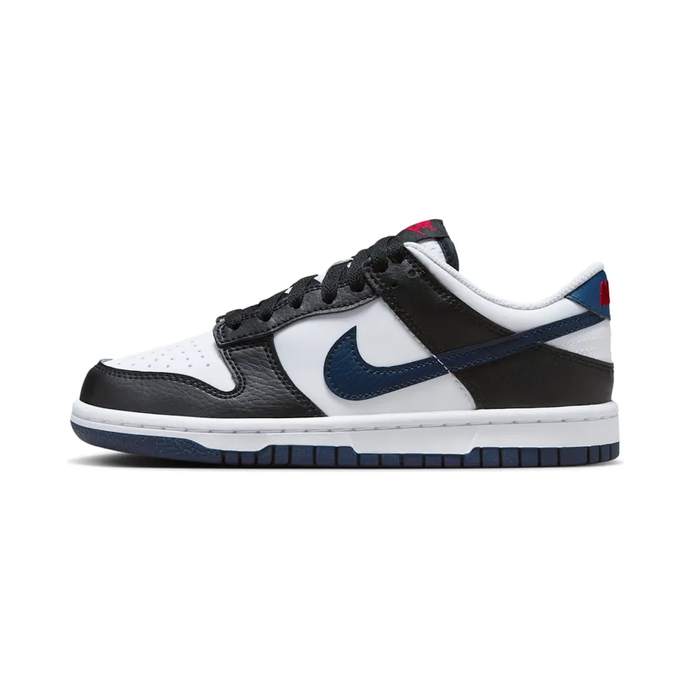 Nike Dunk Low “Black / White / University Red / Midnight Navy” (HJ9202-001)