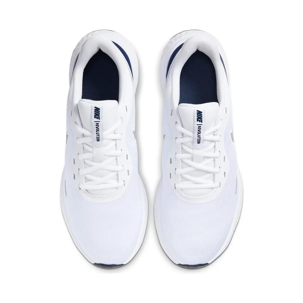 Nike Revolution 5 White Midnight Navy (BQ3204-102)