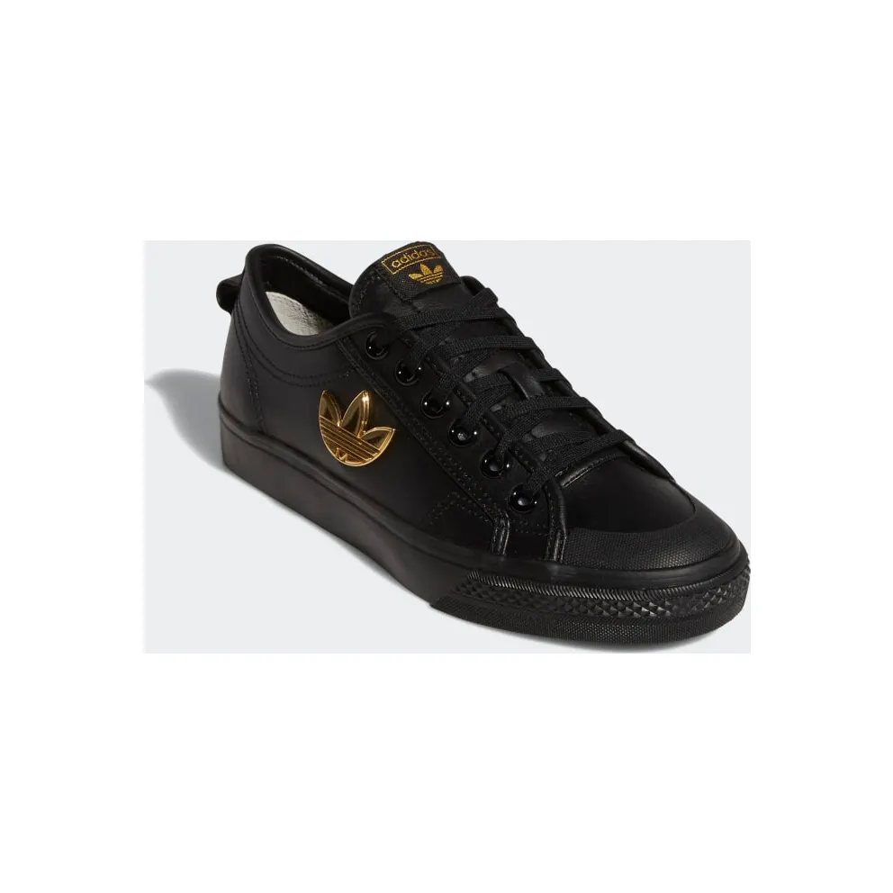 adidas NIZZA TREFOIL W Core Black / Core Black / Gold Metallic (H01129)