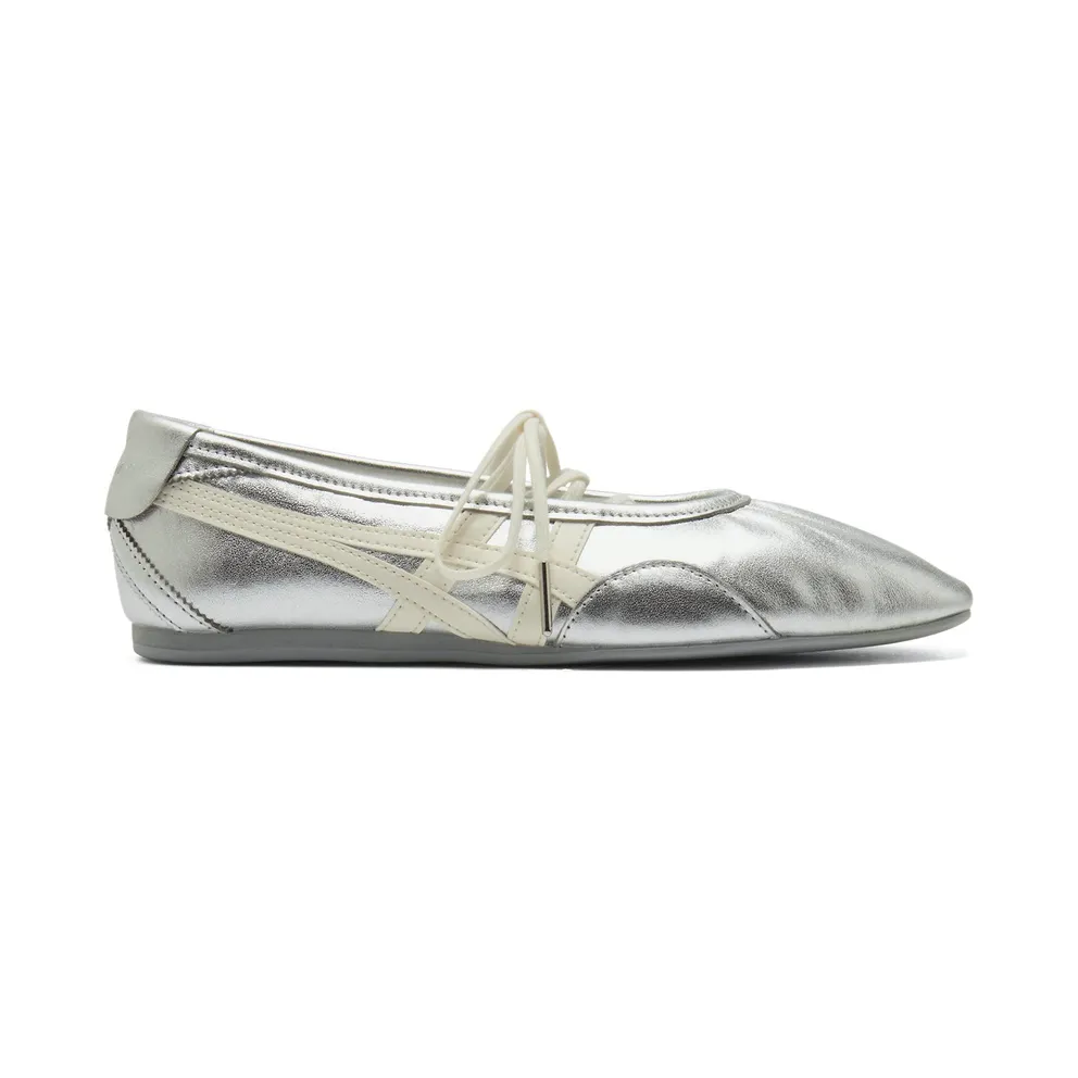 Onitsuka Tiger Womens Gymnarina “Silver Cream” (1182A754-020)