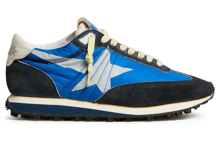 Golden Goose Marathon sneakers met sterrenprint – Blauw (GMF00683F005463)