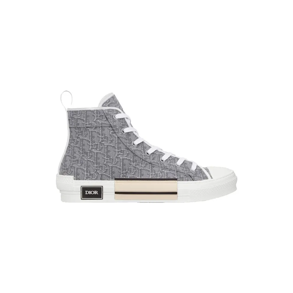 Dior B23 High-Top Ruthenium-Colored Oblique Jacquard (3SH126ZTU_H868)