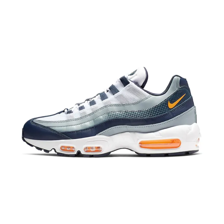 Nike Air Max 95 “Midnight Navy / White / Obsidian Mist / Laser Orange” (AJ2018-401)