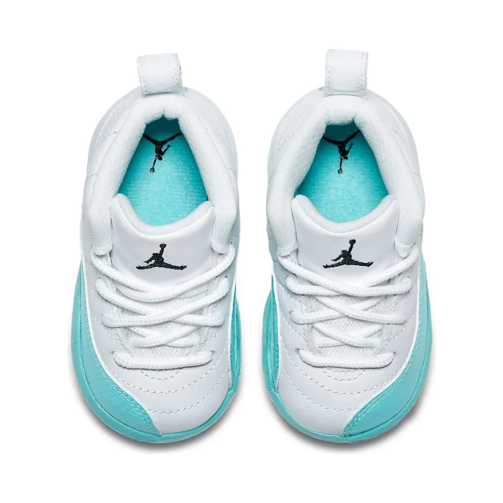 Jordan 12 Retro Light Aqua (TD) White/Black-Light Aqua (819666-100)
