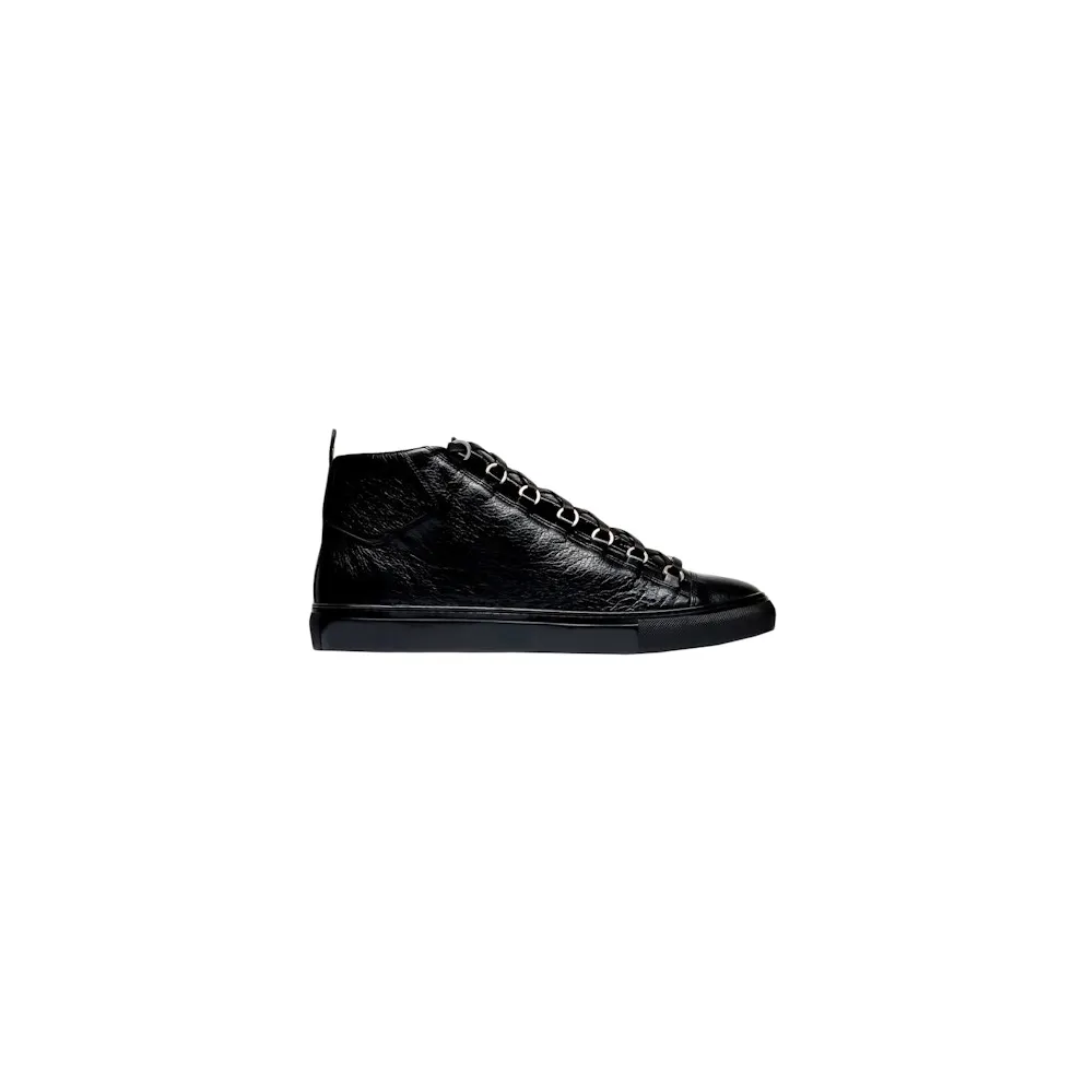 Balenciaga Arena High Shiny Black Leather