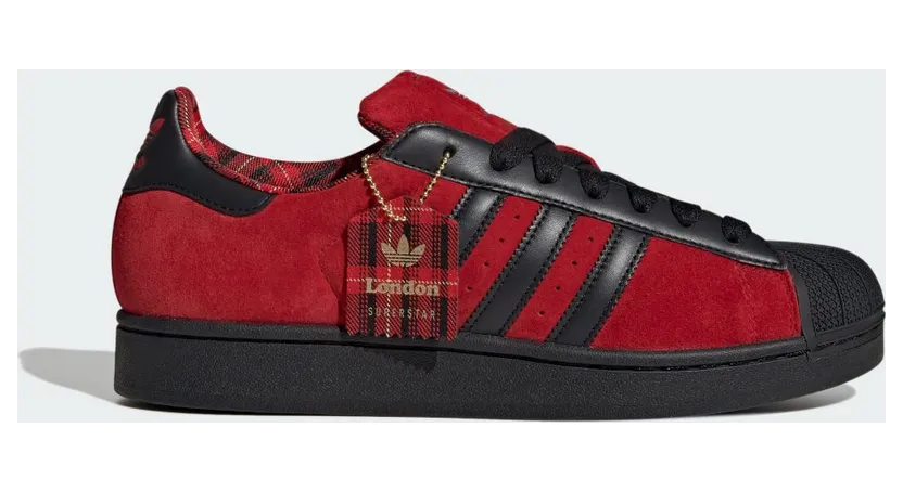 Adidas Superstar II schoenen Better Scarlet / Core Black / Matte Gold (JQ3224)