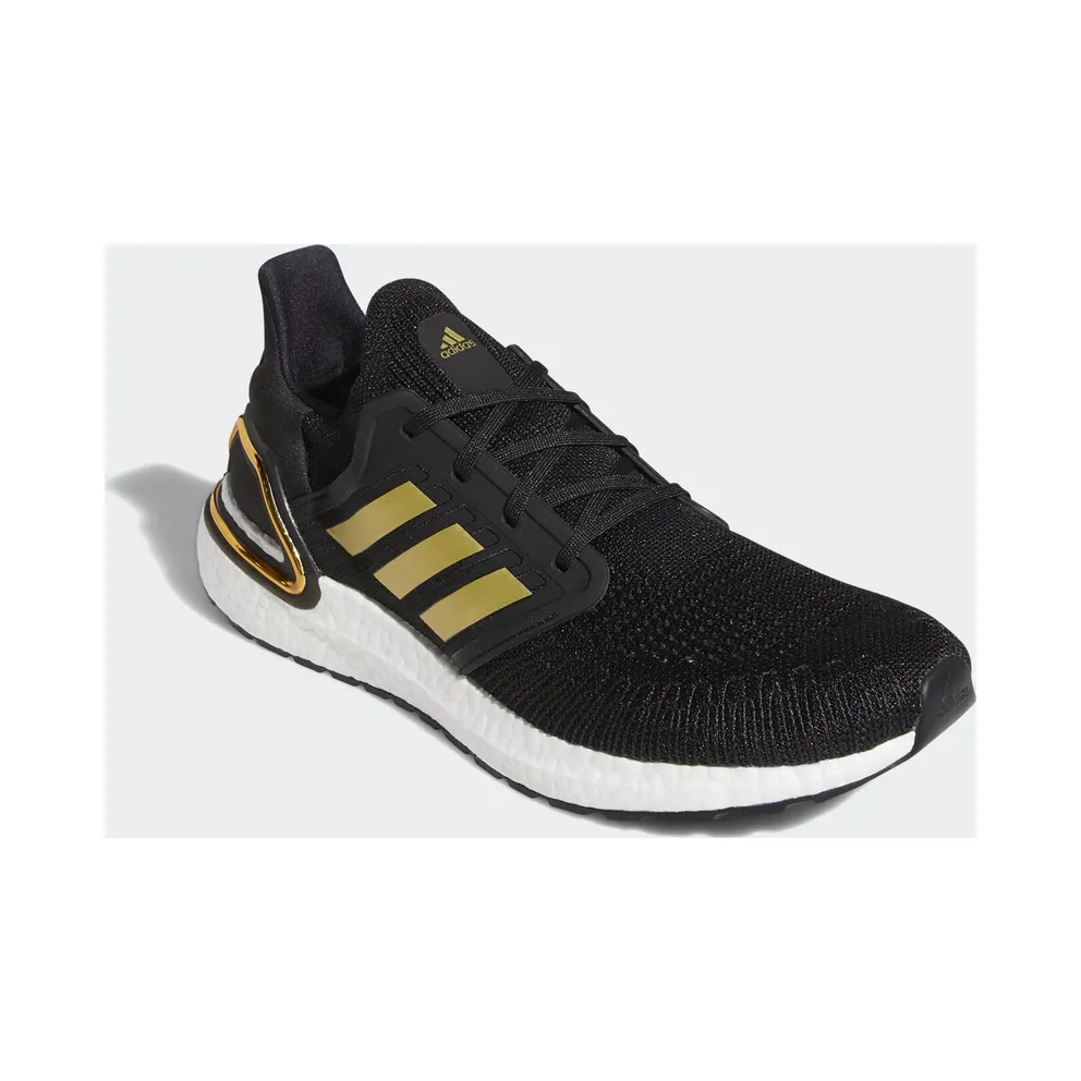 adidas Ultra Boost 20 Black Gold White Core Black/Gold Metallic/Solar Red (EE4393)