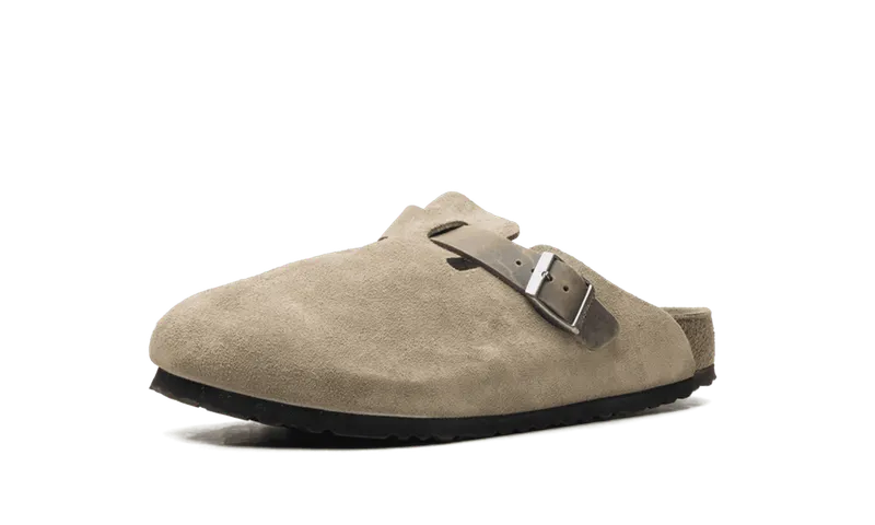 Birkenstock Boston “Mixed Leather Faded Khaki” (1031516)