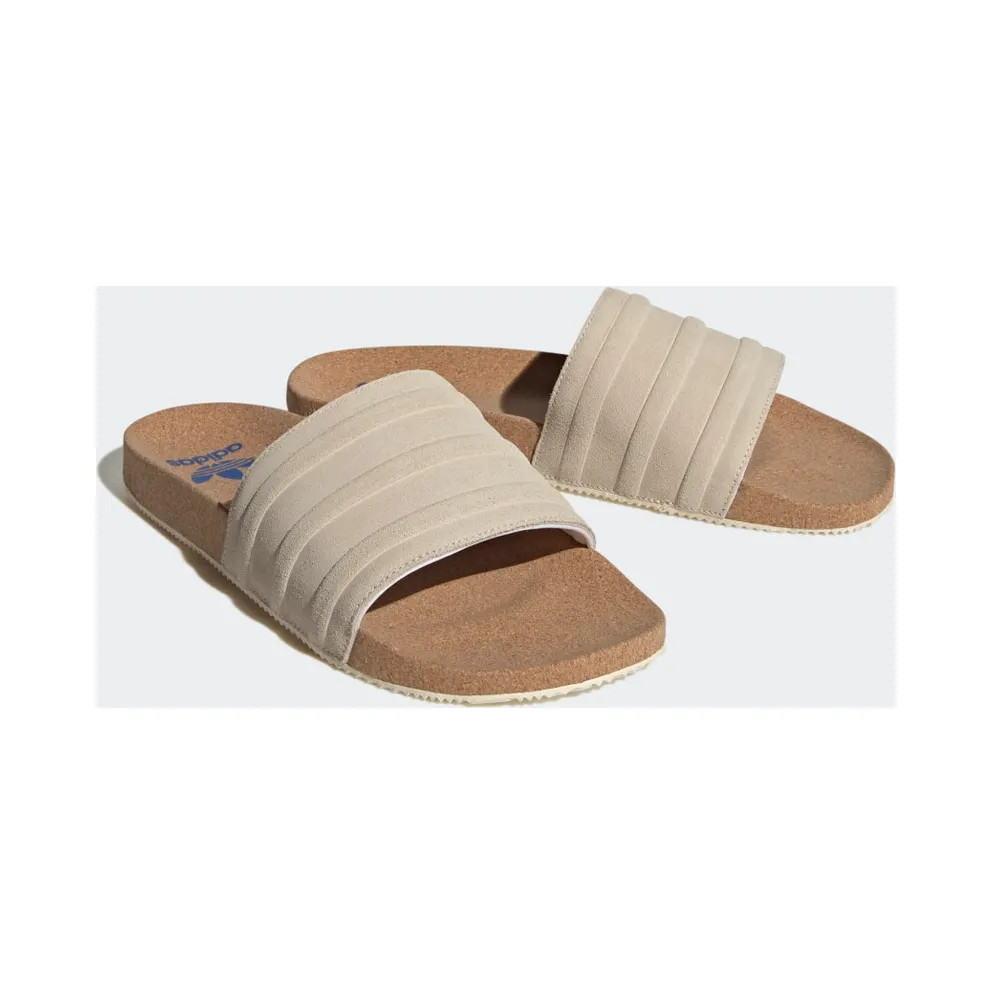 adidas adilette Premium Slides Wonder White / Wonder White / Blue (ID2016)