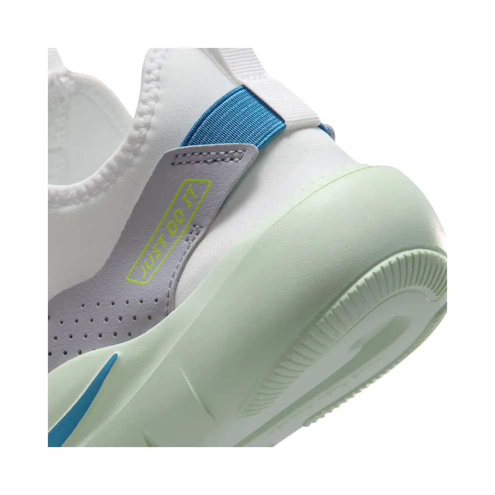 Nike Flex Runner 4 White Grey Volt Tint Dutch Blue (IF2893-103)