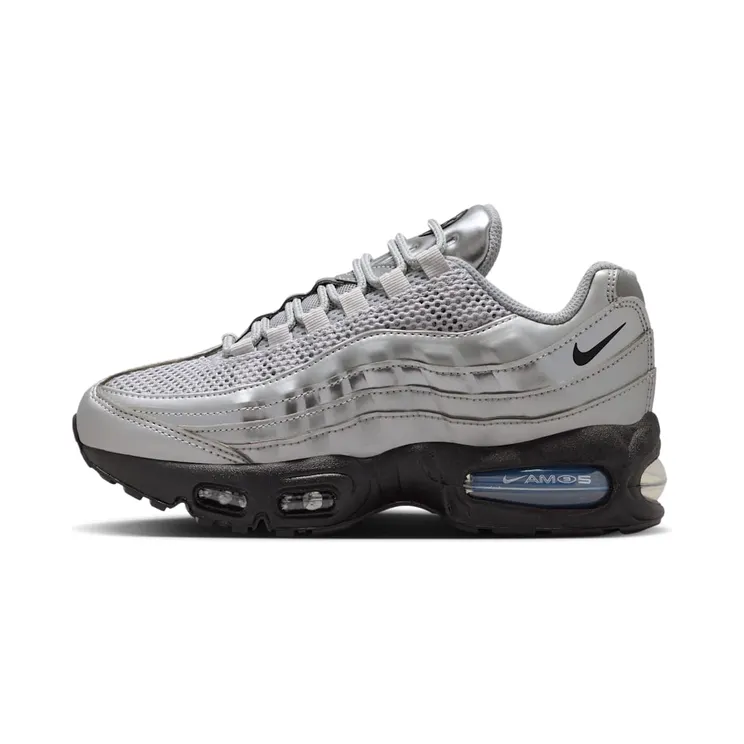 Nike Air Max 95 Big Bubble Total 90 “Metallic Silver / Black / University Red” (IO9859-003)